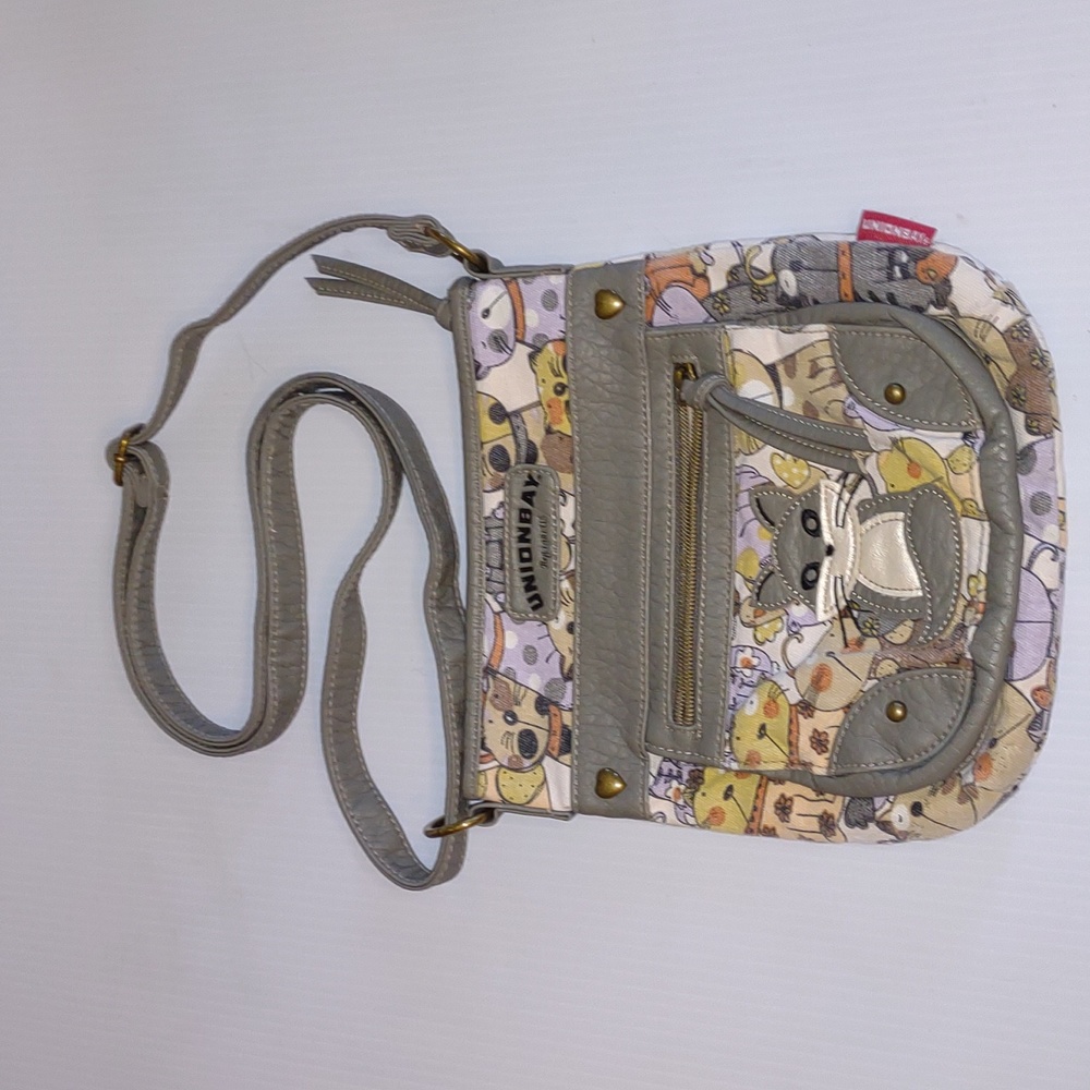 Purse☮️VINTAGE☮️ UNION BAY Cat/Fox Lovers Crossbody Bag - Picture 7 of 10